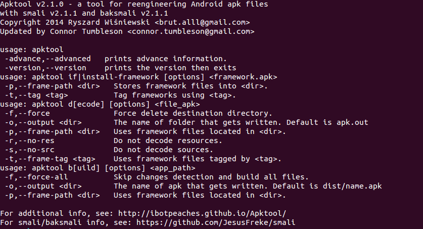 Apktool v2.1.0 Released