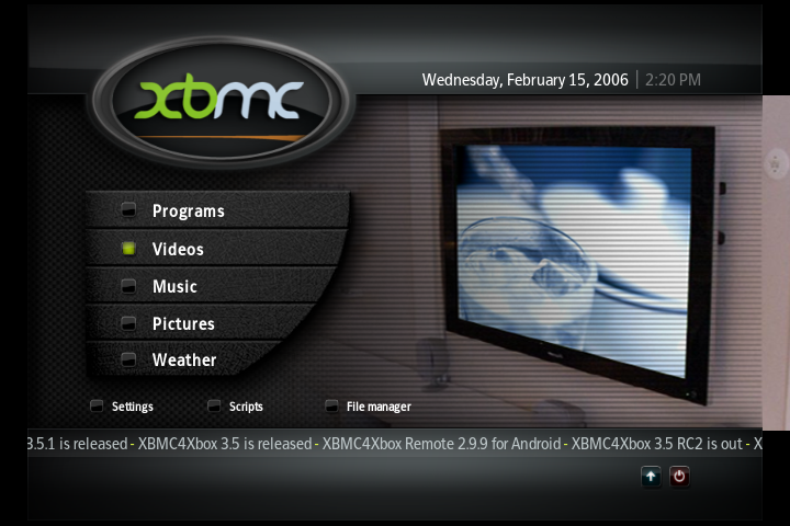 XBMC media centre