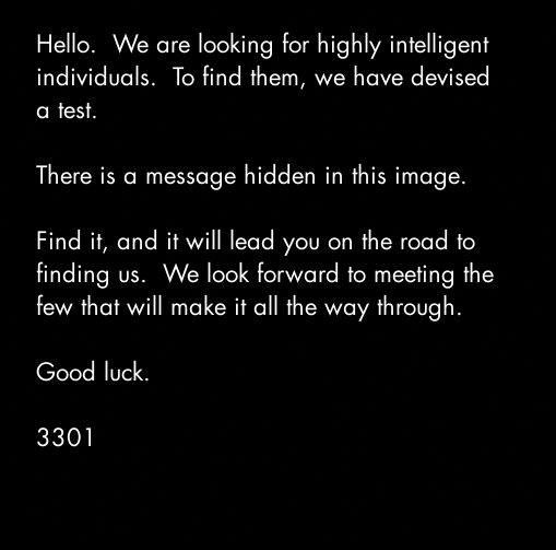 The Cicada 3301 Mystery (Puzzle 1 Solve)