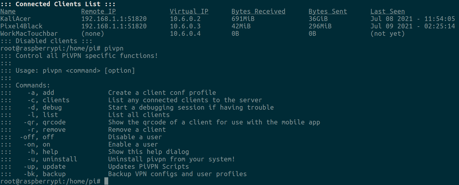 PiVPN + Pi-hole