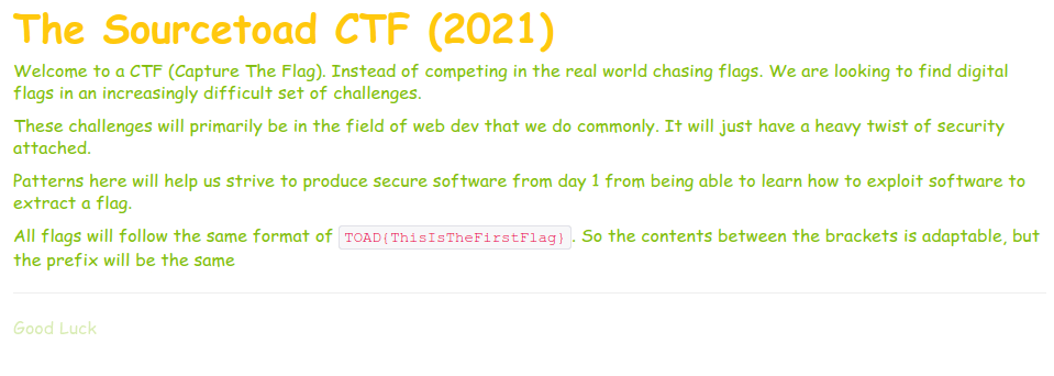 Building a CTF