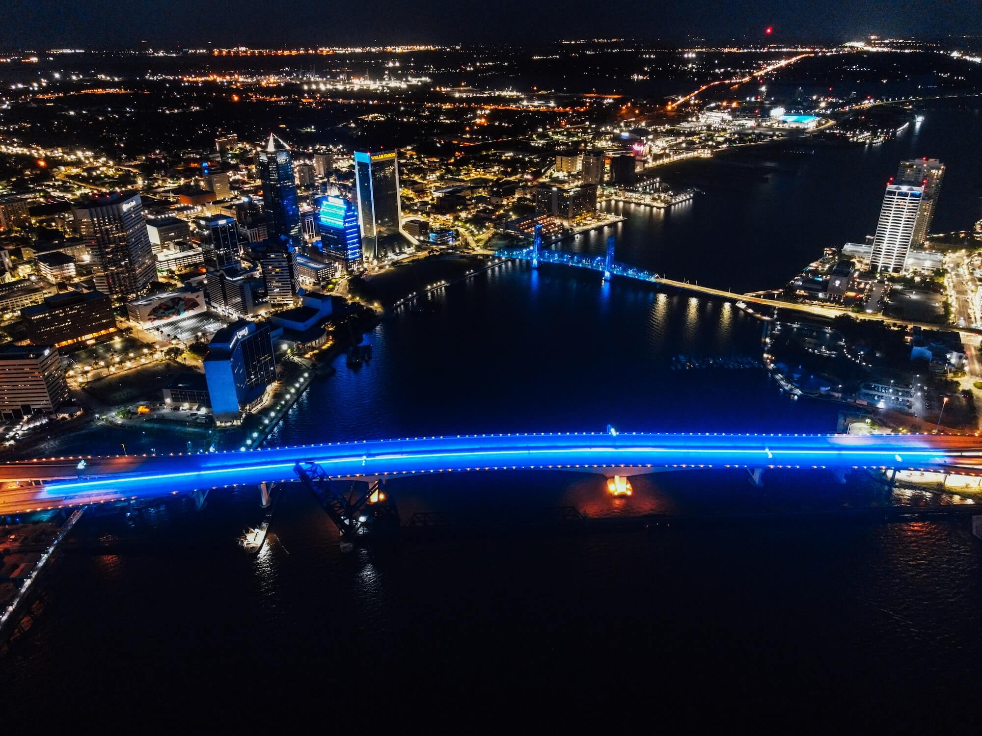 Downtown Jacksonville at night