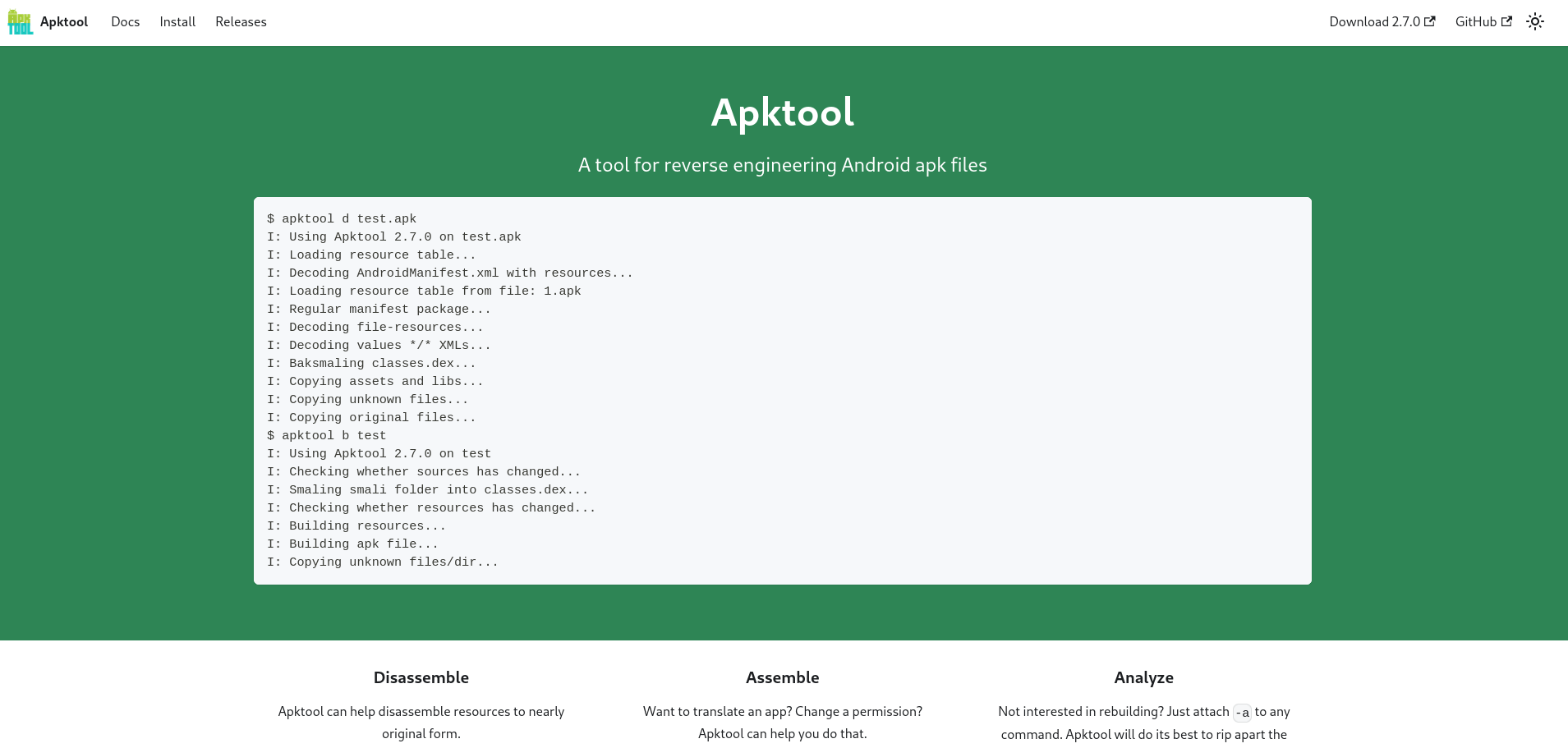 Upcoming Apktool 2.8.0